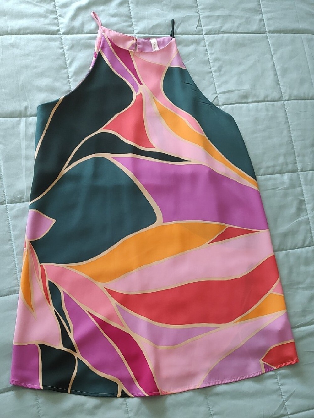 Tyche Multicolor Abstract Shift Halter - Picture 5 of 7